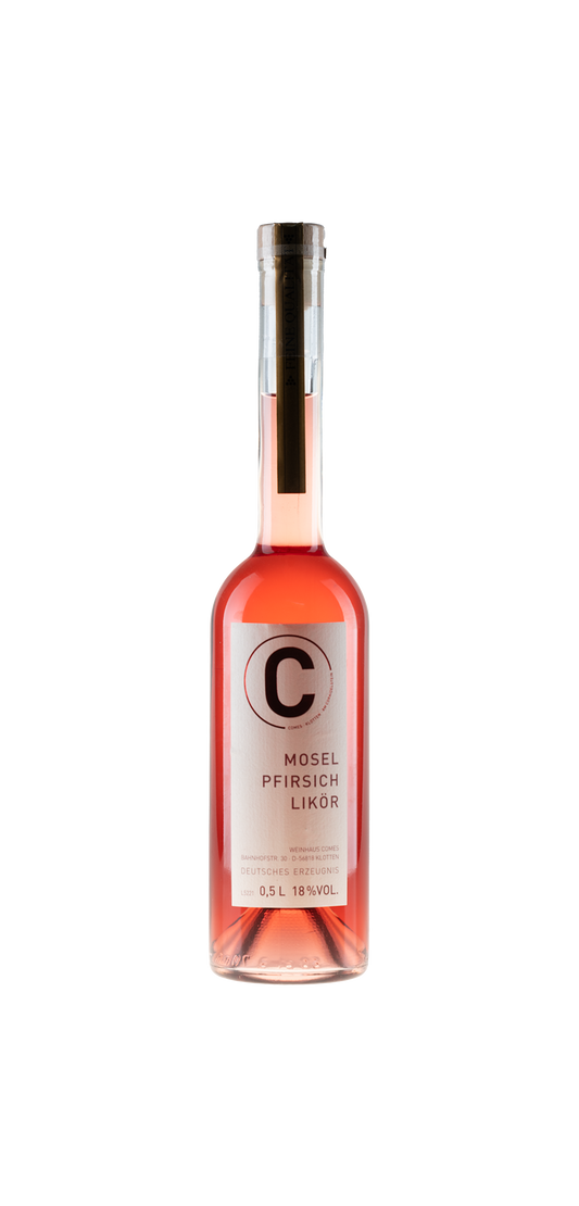 Roter MOSEL-PFIRSICH-LIKÖR